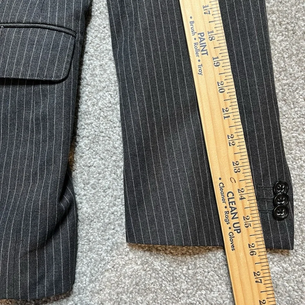 Banana Republic Mens 42 R Tailored Fit Pinstripe Cotton Sport Coat Blazer Jacket
